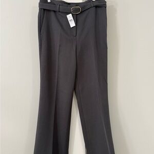 Ann Taylor Charcoal Belted Boot Trousers - 10